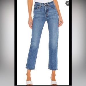 Levi ribcage straight ankle jeans denim size 27 new